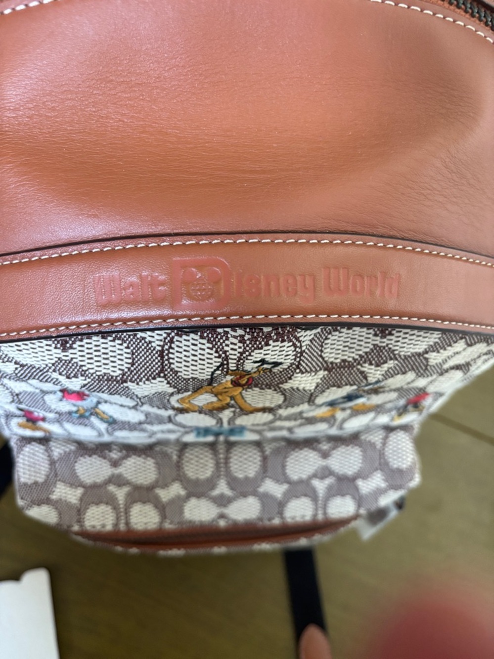 Disney X Coach Charter Backpack Signature Textile jacquard with keychain - Picture 6 of 17